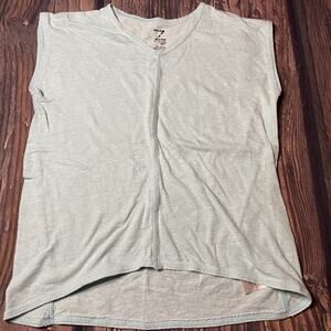 Z by Zella Girl Shirt M 8 10 Light Blue v neck soft teal